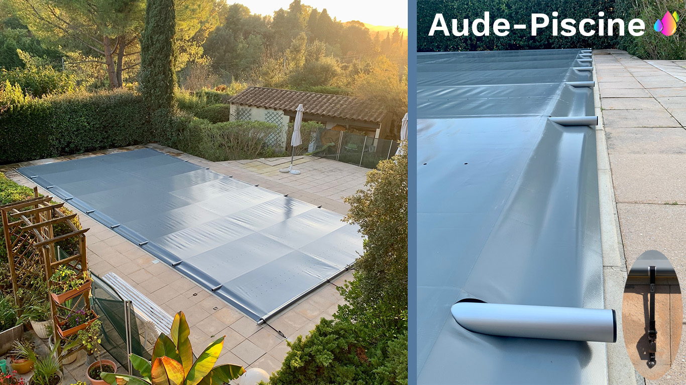 bache barre piscine aude limoux