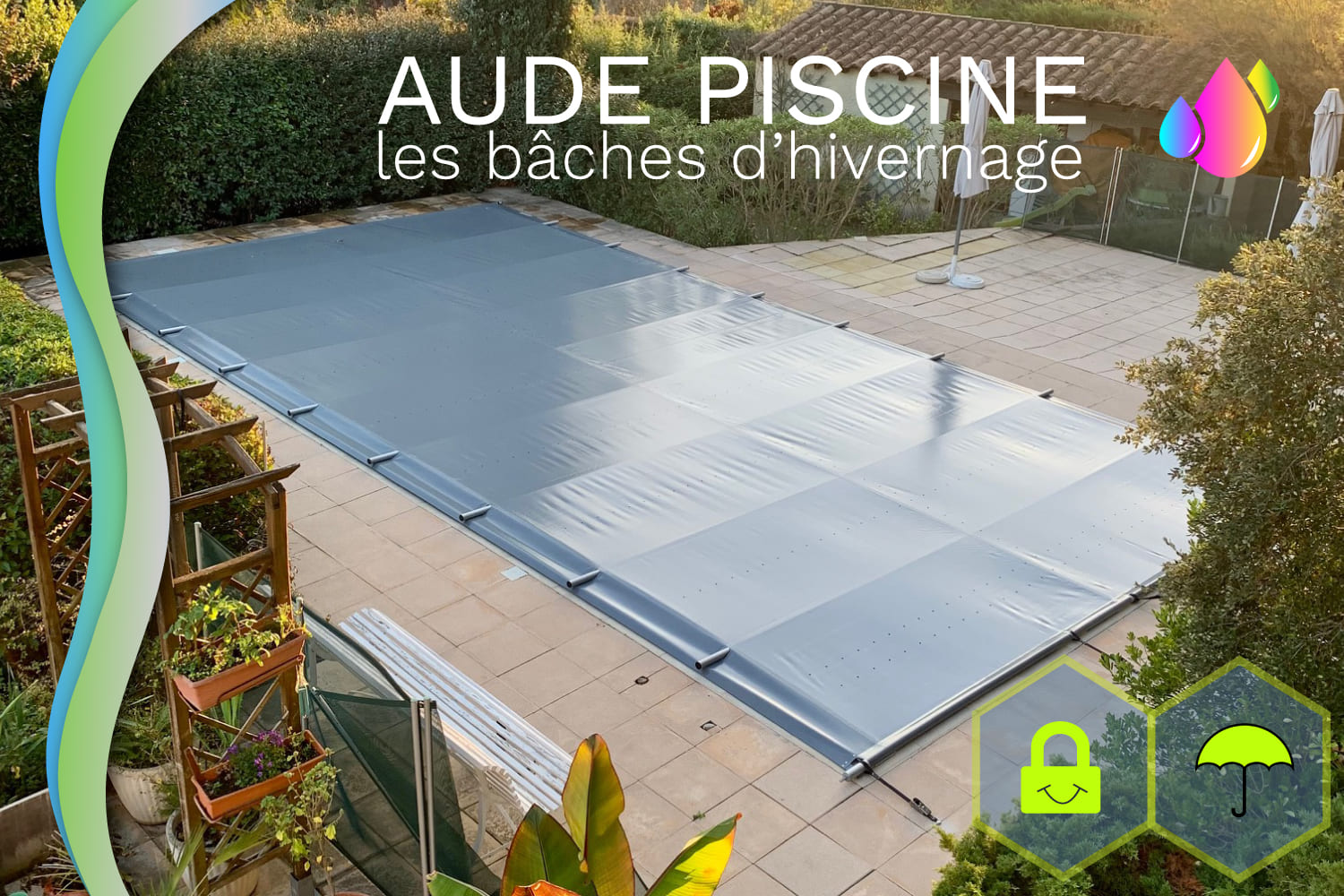 bache hivernage aude piscine limoux
